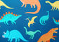 Мальчики сумки школы детей печати динозавра