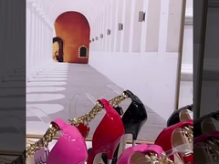 Женщины высокие каблуки Сандалии Ультра высокие острые тонкие каблуки Модные женские туфли